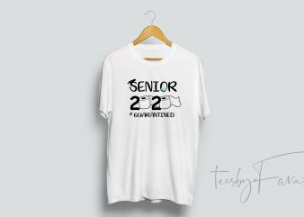 Senior Quratined | #classof2020 | T shirt design for sale