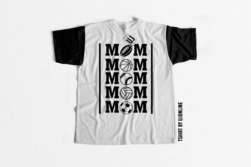 Sports mom vinyl cut t-shirt design to buy