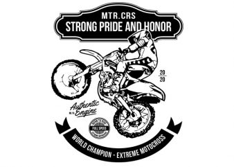 Strong, Pride and Honor t-shirt design for commercial use