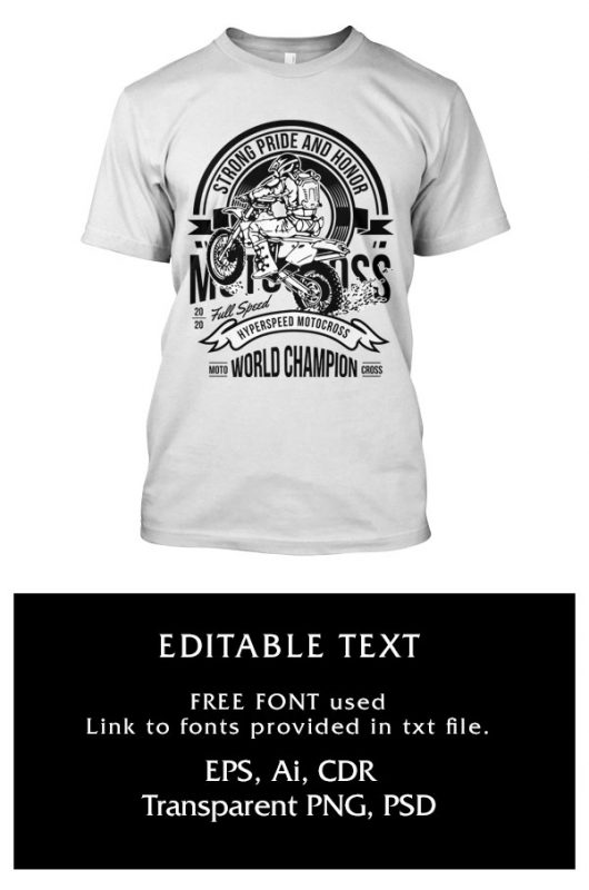 Strong, Pride and Honor buy t shirt design for commercial use