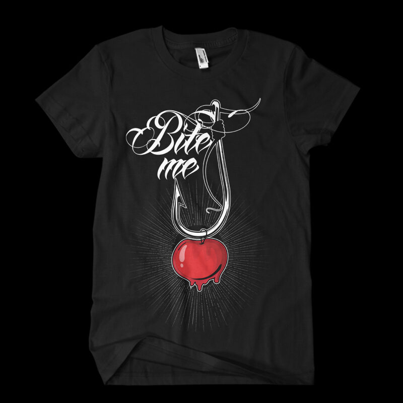 bite me t shirt design to buy