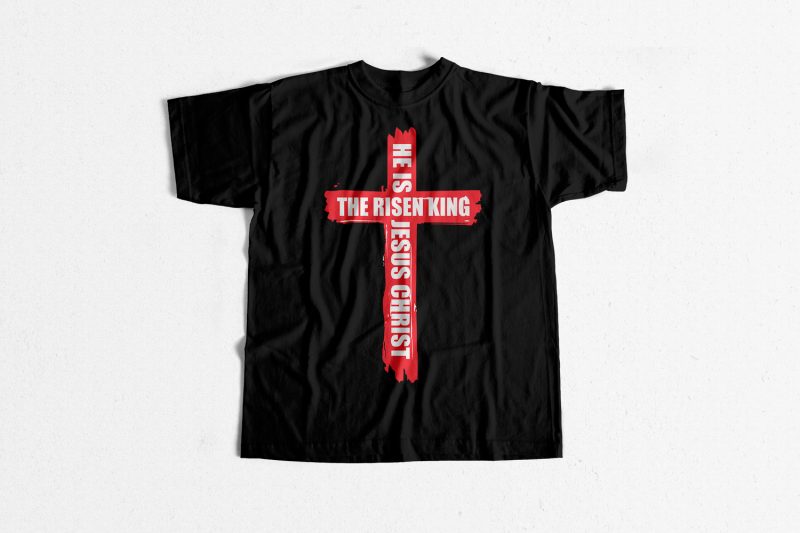 The Risen King Jesus Christ t shirt design for download