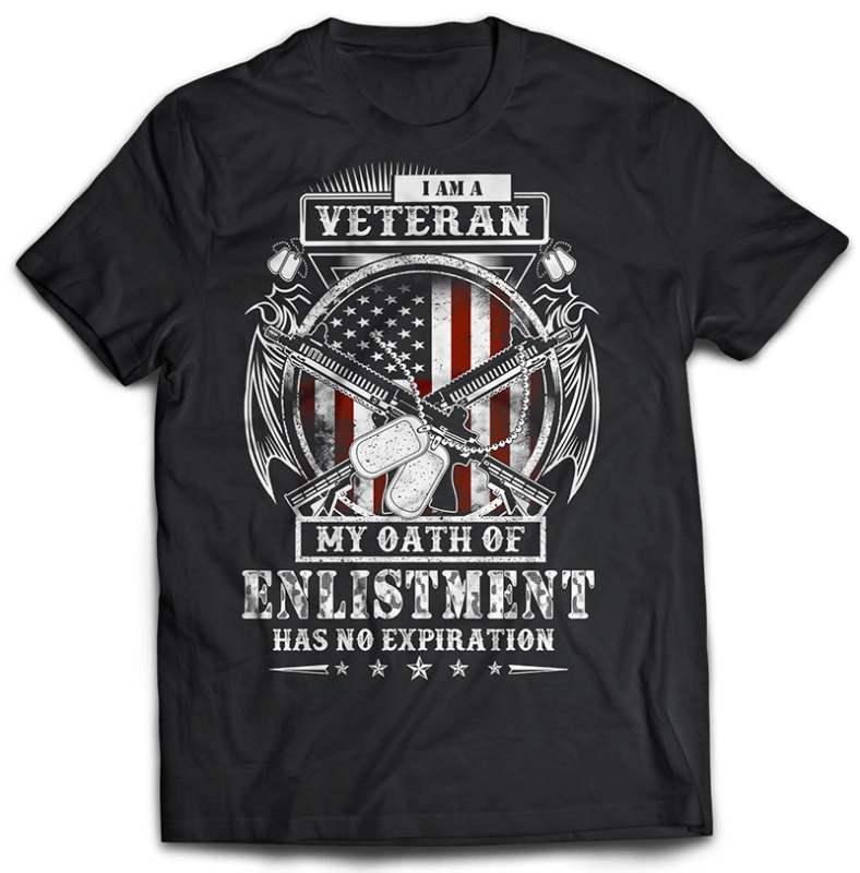 BUNDLE 43 tshirt designs PART 2 Veteran, Army And Military PSD file EDITABLE t shirt bundles
