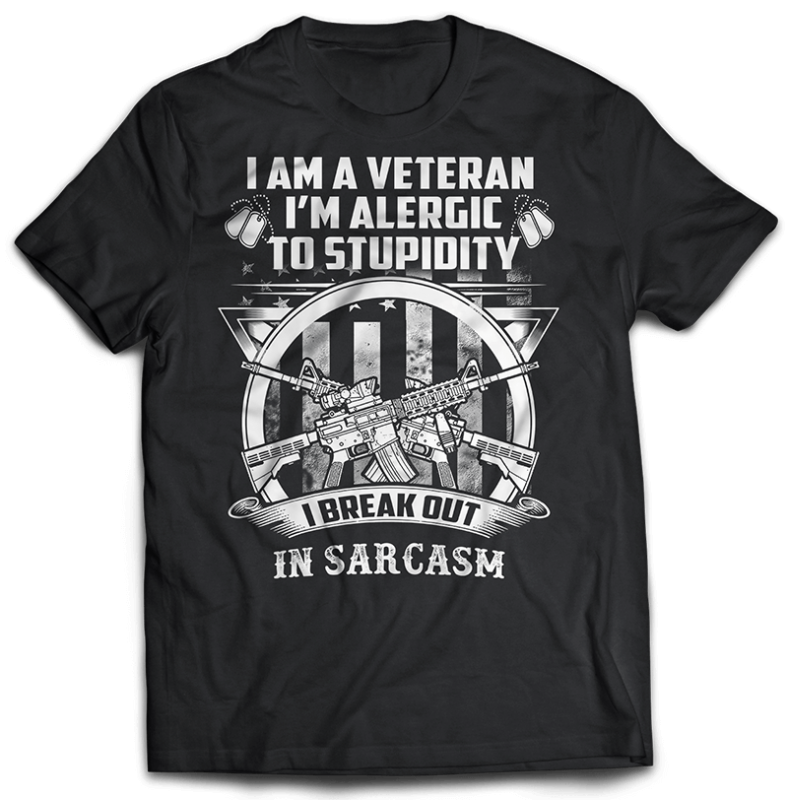 BUNDLE 43 tshirt designs PART 2 Veteran, Army And Military PSD file EDITABLE t shirt bundles