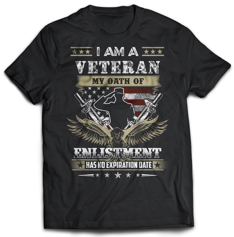 BUNDLE 43 tshirt designs PART 2 Veteran, Army And Military PSD file EDITABLE t shirt bundles