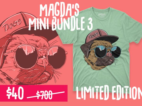Magda’s mini bundle 3 t shirt designs for sale