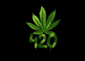 weed 420 t shirt design for sale