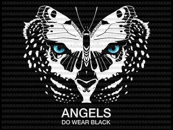 Angels do wear black – jonny cota studio t-shirt design for commercial use
