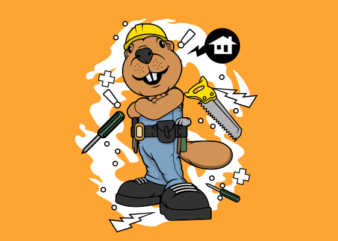 bever the builder t shirt design for download