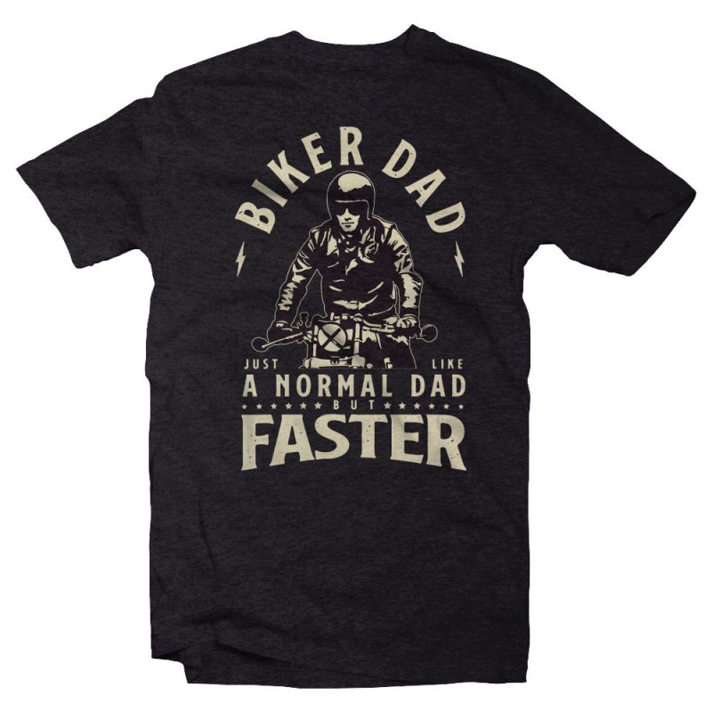 biker dad ready made tshirt design