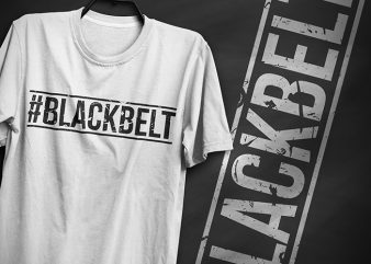 Blackbelt, typography t shirt design