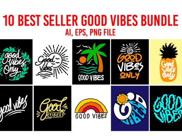 10 best seller good vibes bundle