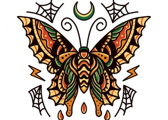 butterfly tattoo design design for t shirt