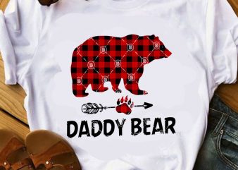 Daddy Bear SVG, Father’s Day SVG, Buffalo SVG, Family SVG print ready t shirt design