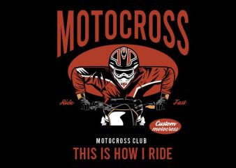 Motocross club tshirt design