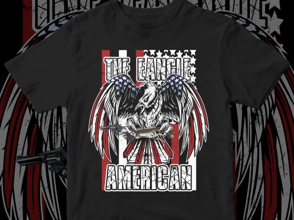 Eagle american design commercial use t-shirt design