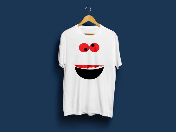 Funny face, funky face, t shirt design