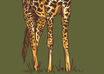 I am a giraffe t-shirt design for sale