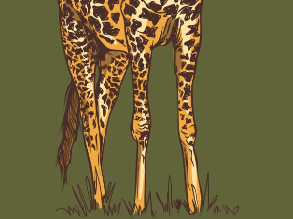 I am a giraffe t-shirt design for sale