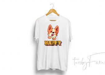 Happy Dog Face buy t shirt design