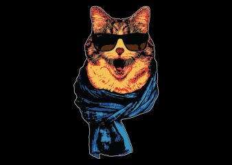hipster cat t shirt design to buy