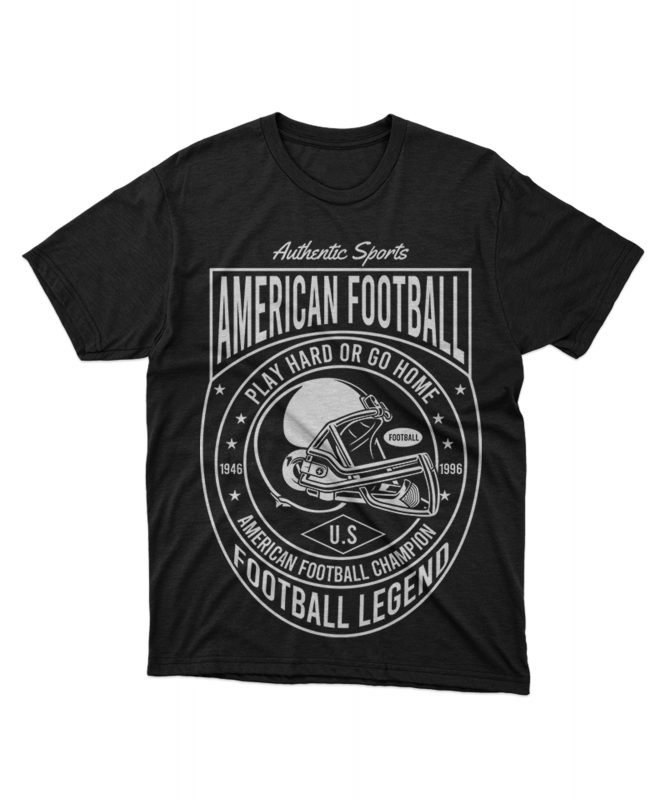 american football tshirt design