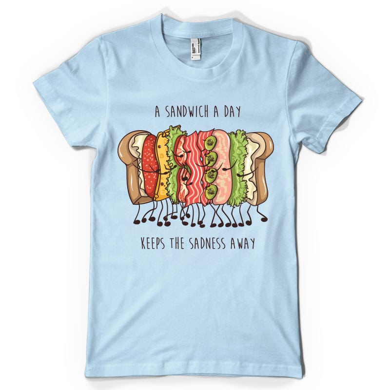 Sandwich love buy t shirt design artwork