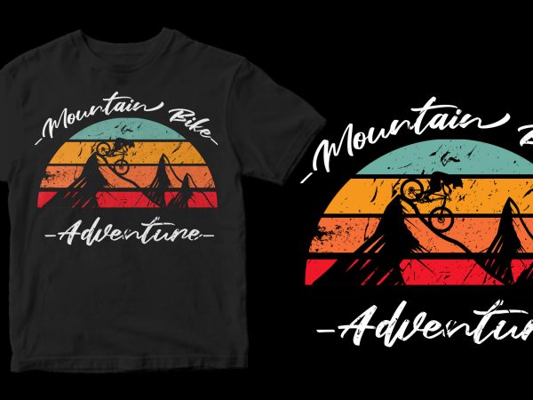 Mountain bike adventure buy t shirt design artwork
