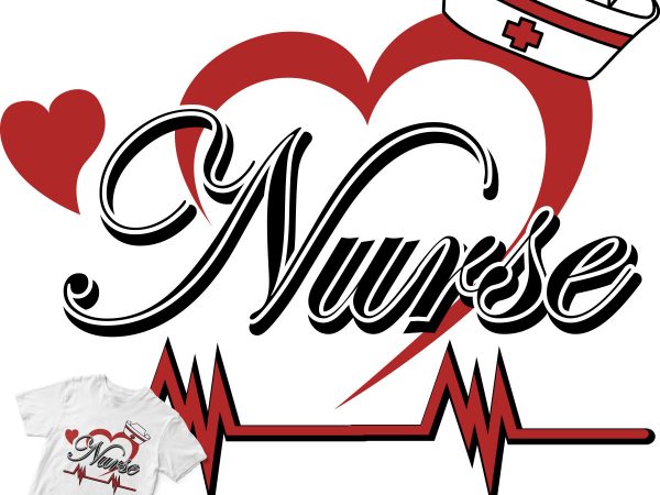 Nurse graphic t-shirt design