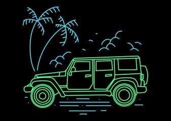 offroad summer t shirt design template