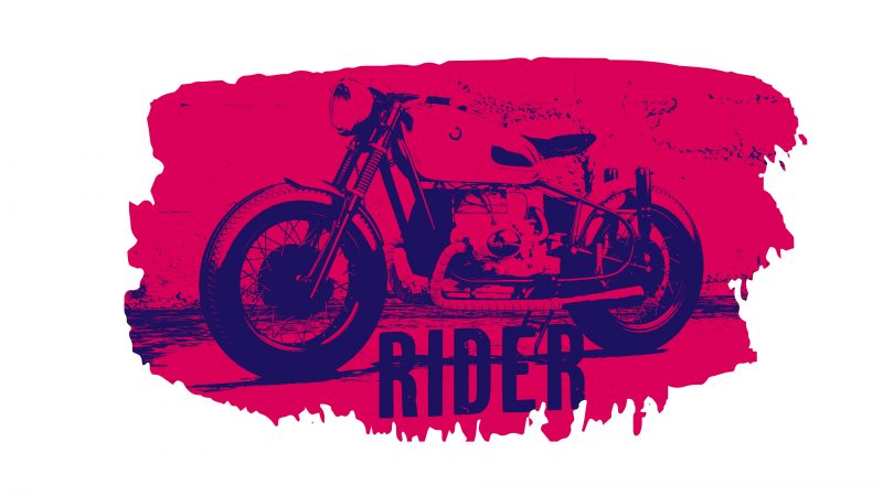 Motorcycle Rider Cool T shirt Design for sale