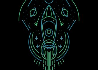journey to the outer space buy t shirt design for commercial use