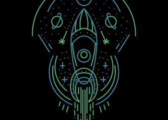 journey to the outer space buy t shirt design for commercial use