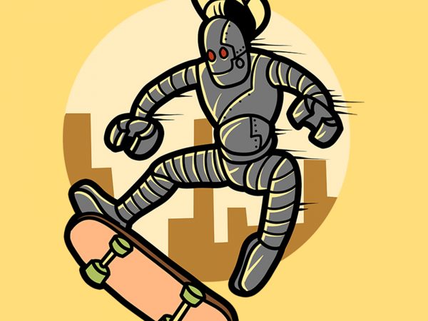 Skate bot t shirt design to buy