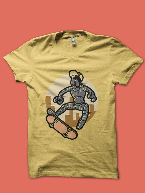 skate bot t shirt design to buy