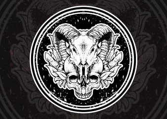 skull t-shirt design