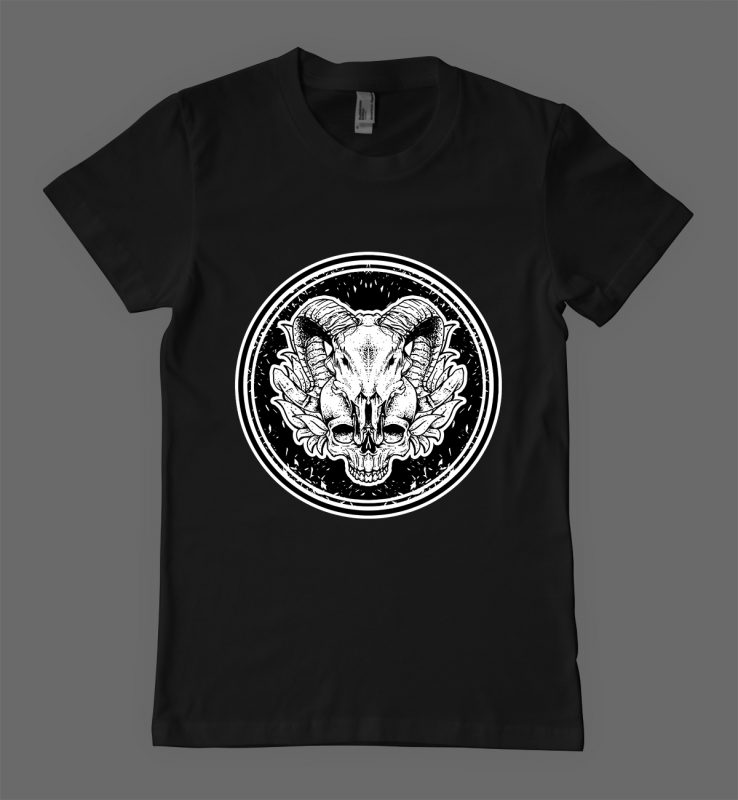 skull t-shirt design