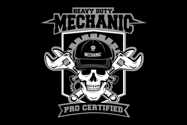Skull mechanic buy t shirt design artwork
