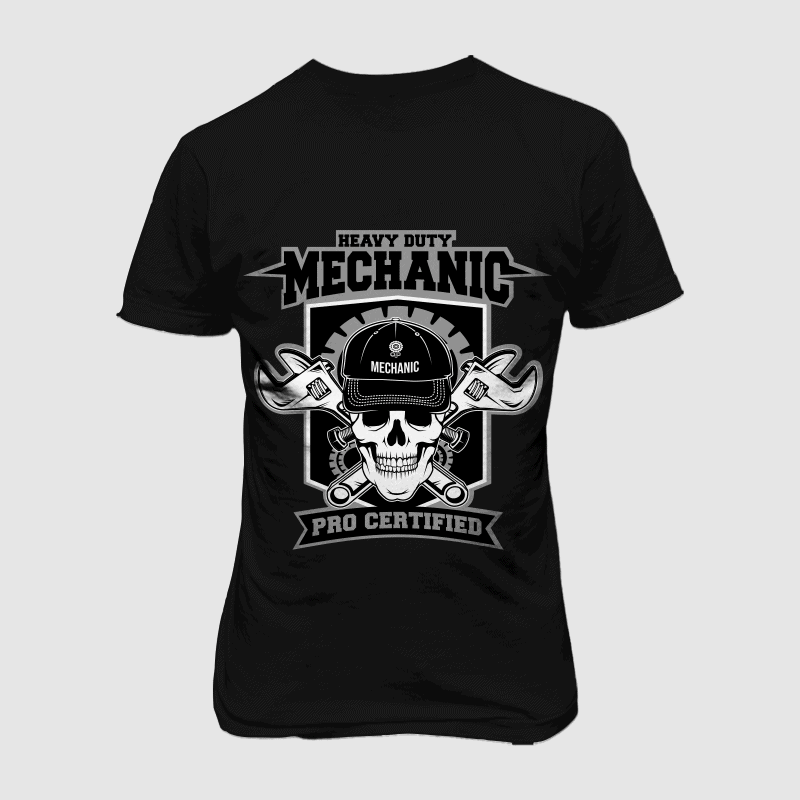 skull Mechanic buy t shirt design artwork