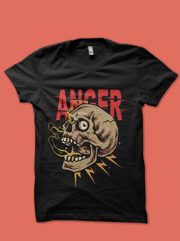 anger tshirt design