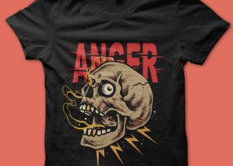 anger tshirt design