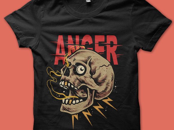 Anger tshirt design