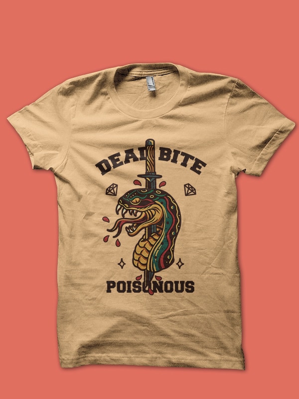 snake dagger buy t shirt design for commercial use