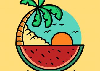 sunset watermelon buy t shirt design