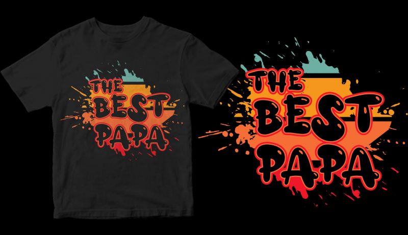 the best papa shirt design png