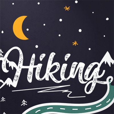 Hiking ready made tshirt design