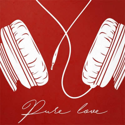 Pure love t shirt design for sale