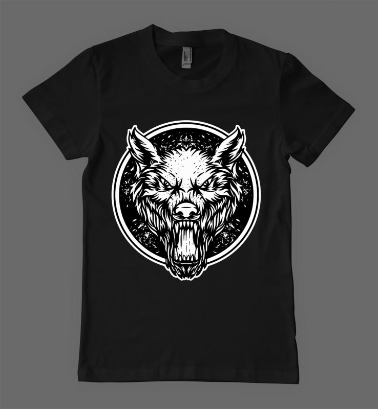 wolf t-shirt design