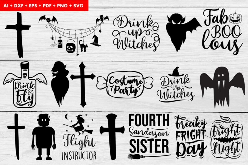 t-shirt vector Big Bundle Halloween T-shirt Designs
