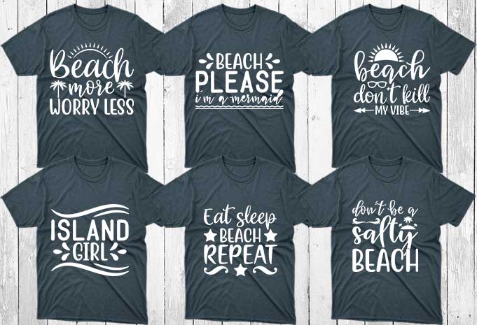 20 Beach T shirt Designs Bundle, Beach Designs, Beach Bundle, Beach svg designs, Beach svg bundle, Beach craft designs, Beach craft bundle, Beach cutfiles, Beach cricut